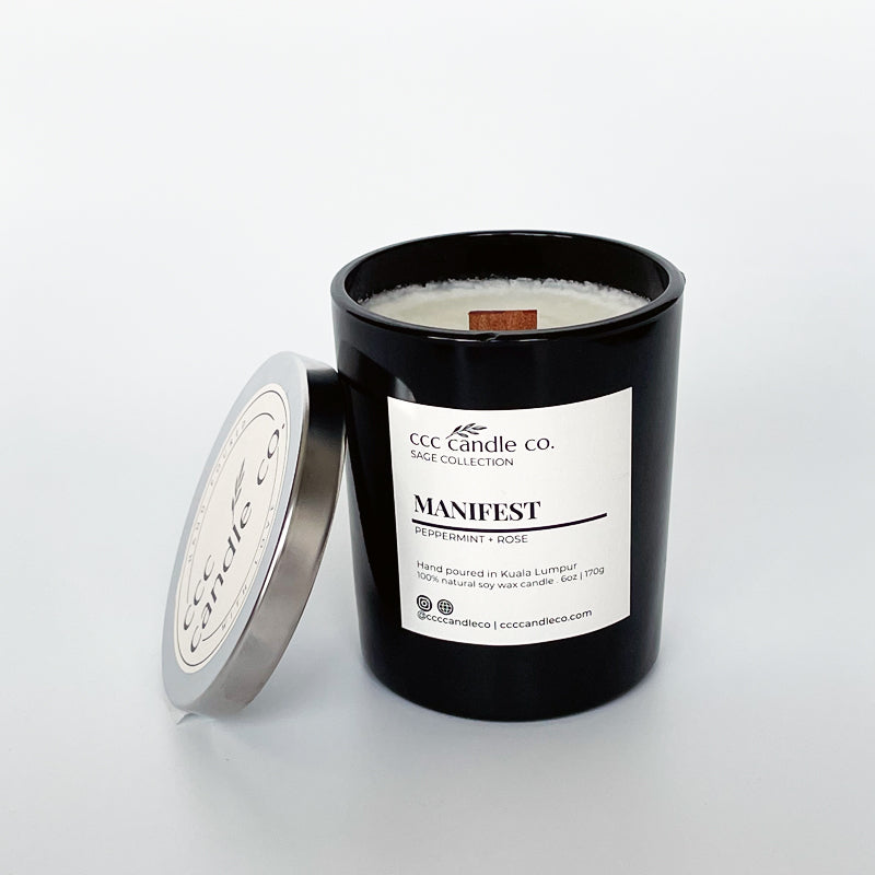 MANIFEST – Peppermint & Rose Candle