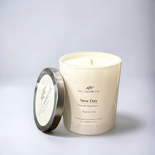 NEW DAY - Basil & Mandarin Candle