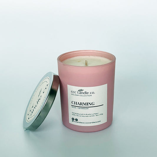 CHARMING – Rose & Geranium Candle