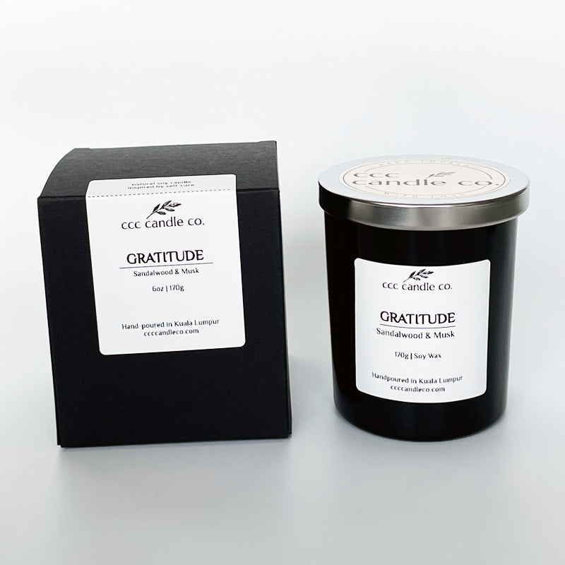 GRATITUDE – Sandalwood & Musk Candle