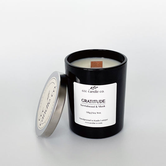 GRATITUDE – Sandalwood & Musk Candle