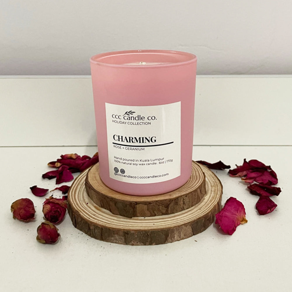 CHARMING – Rose & Geranium Candle