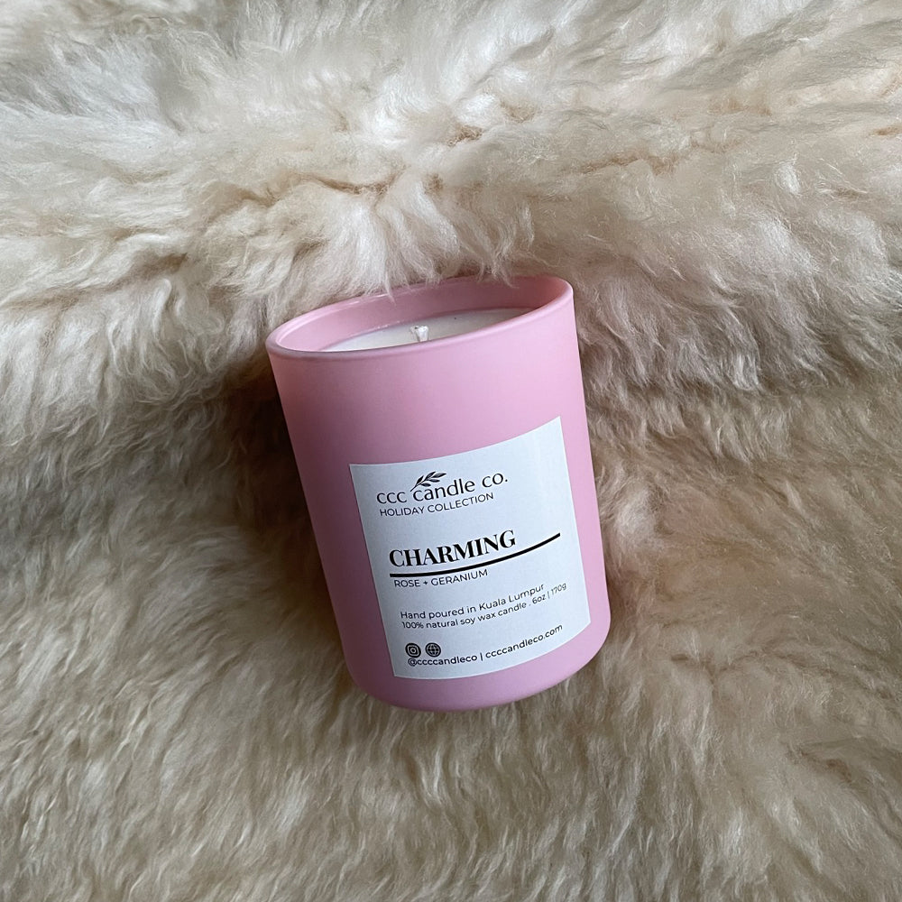 CHARMING – Rose & Geranium Candle